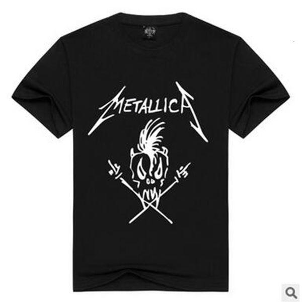 fashion men's tshirt europe and american metallicica metal band printed short sleeved t shirt male casual cotton, White;black
fashion men's tshirt europe and american metallicica metal band printed short sleeved t shirt male casual cotton, White;black