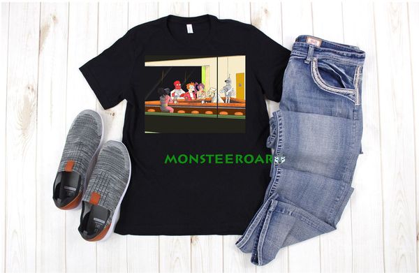 future diners nighthawks furutama bender robot friends mashup black t-shirt s6xl, White;black
future diners nighthawks furutama bender robot friends mashup black t-shirt s6xl, White;black
