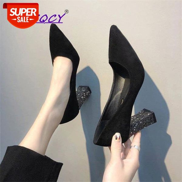 pointed suede high heels pumps women shoes 2019 new spring autumn wild sequins square heel shallow bling female #ix2l, Black
pointed suede high heels pumps women shoes 2019 new spring autumn wild sequins square heel shallow bling female #ix2l, Black
