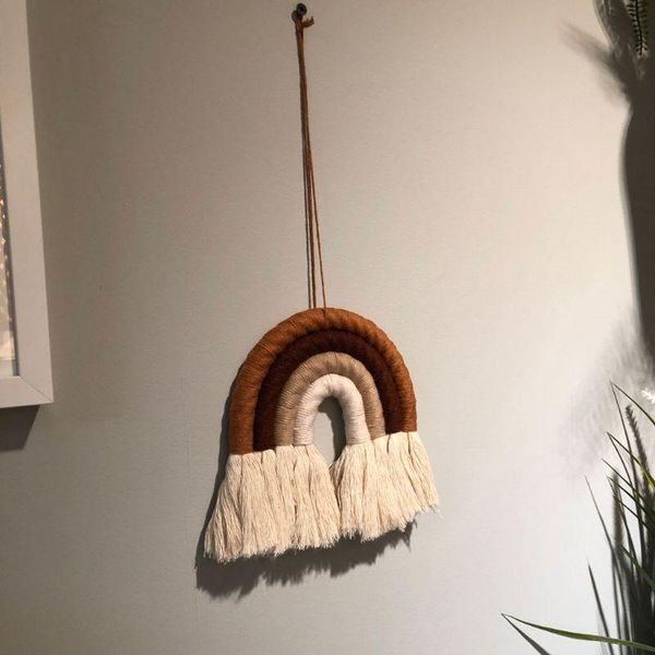 home decoration rainbow handmade weaving ornament nordic kids room wall hanging decorative objects & figurines
home decoration rainbow handmade weaving ornament nordic kids room wall hanging decorative objects & figurines