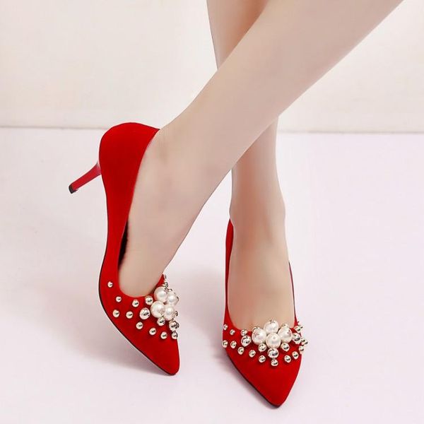 luxury crystal pearl wedding stiletto high heel shoes women velvet slip on pointed toe evening party dress pumps red, Black
luxury crystal pearl wedding stiletto high heel shoes women velvet slip on pointed toe evening party dress pumps red, Black
