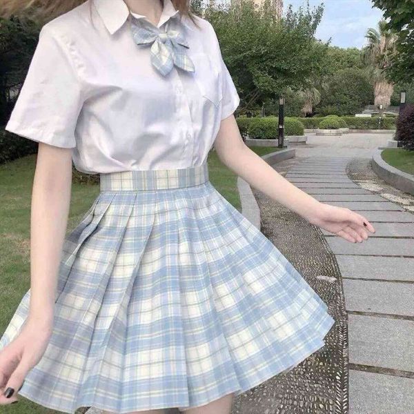 fashion plaid pleated a line women skirt anti burnout high waist short streetwear harajuku uniform korean style skirts, Black
fashion plaid pleated a line women skirt anti burnout high waist short streetwear harajuku uniform korean style skirts, Black