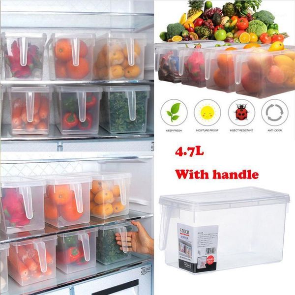 storage bottles & jars 4.7l transparent kitchen food crisper container box refrigerator with handle
storage bottles & jars 4.7l transparent kitchen food crisper container box refrigerator with handle