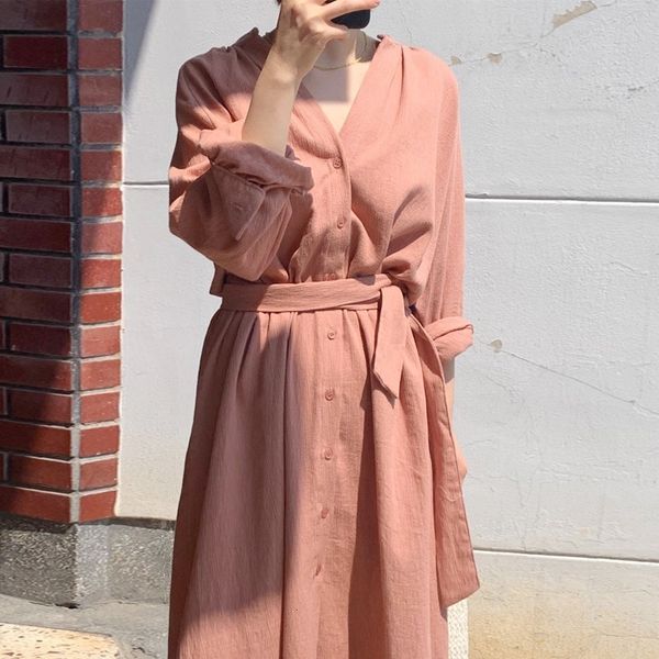 casual dresses 2021 chic korean spring cotton and flax loose large yards female waist long, Black;gray
casual dresses 2021 chic korean spring cotton and flax loose large yards female waist long, Black;gray