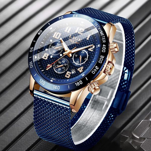 wristwatches 2021 lige luxury fashion luminous mens watch waterproof blue mesh belt quartz watches for men sport stainless steel chronograph, Slivery;brown
wristwatches 2021 lige luxury fashion luminous mens watch waterproof blue mesh belt quartz watches for men sport stainless steel chronograph, Slivery;brown