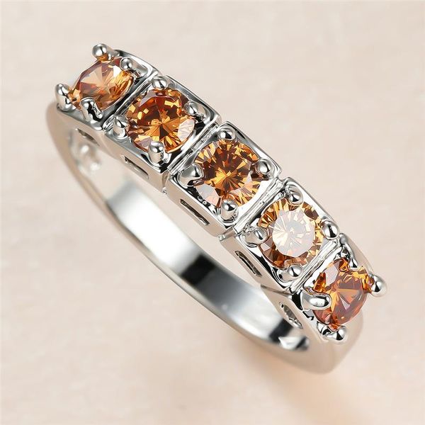 vintage female champagne crystal stone ring charm silver color wedding rings for women dainty bride round zircon engagement, Slivery;golden
vintage female champagne crystal stone ring charm silver color wedding rings for women dainty bride round zircon engagement, Slivery;golden