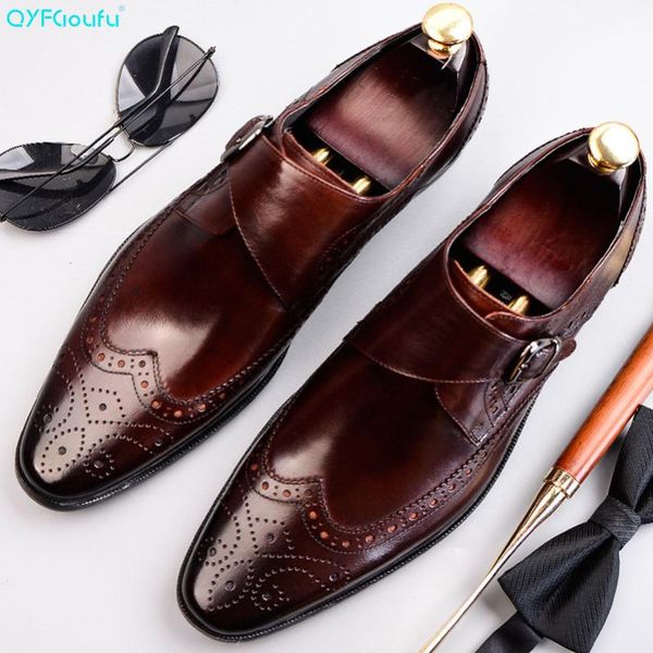 dress shoes qyfcioufu men's genuine leather business formal men england fashion brogue oxfords monk strap, Black
dress shoes qyfcioufu men's genuine leather business formal men england fashion brogue oxfords monk strap, Black