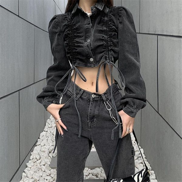 women's jackets tmustobe single breasted denim jacket coat women autumn bandage streetwear nightclub wear slim casual short outerwear, Black;brown
women's jackets tmustobe single breasted denim jacket coat women autumn bandage streetwear nightclub wear slim casual short outerwear, Black;brown