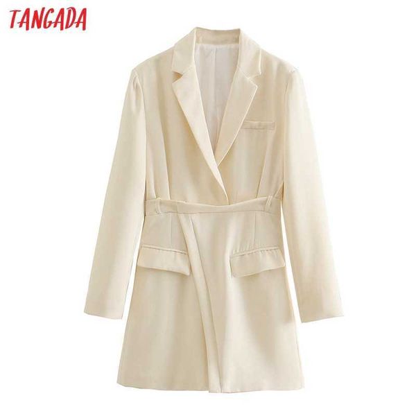 tangada fashion women beige blazer dress long sleeve office ladies midi dress qj141 210609, Black;gray
tangada fashion women beige blazer dress long sleeve office ladies midi dress qj141 210609, Black;gray