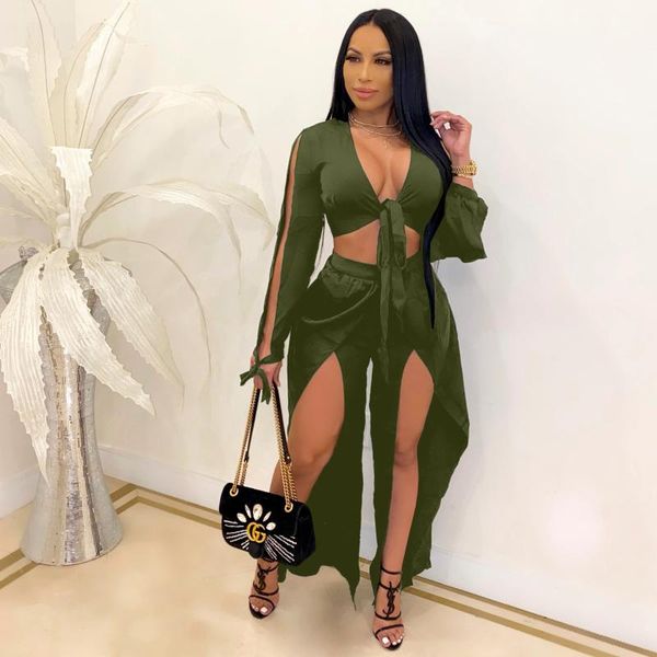 women's two piece pants rmsfe 2021 spring and autumn women fashion long sleeve deep v lace up solid color trousers nightclub set, White
women's two piece pants rmsfe 2021 spring and autumn women fashion long sleeve deep v lace up solid color trousers nightclub set, White