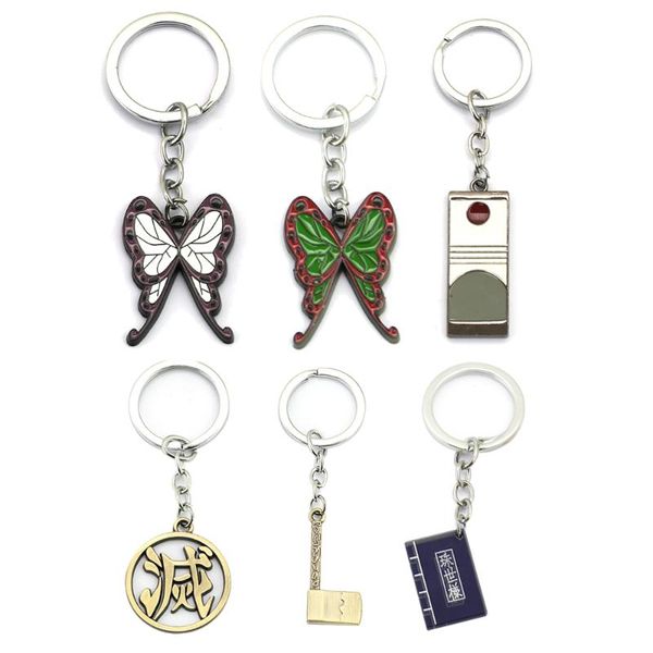 keychains demon slayer: kimetsu no yaiba keychain metal anime enamel butterfly key chain kamado tanjirou keyring backpack pendant jewelry, Silver
keychains demon slayer: kimetsu no yaiba keychain metal anime enamel butterfly key chain kamado tanjirou keyring backpack pendant jewelry, Silver