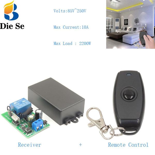 smart home control diese est 1 button universal wireless remote switch 433mhz ac 85~220v 1ch rf relay receiver for light and led
smart home control diese est 1 button universal wireless remote switch 433mhz ac 85~220v 1ch rf relay receiver for light and led