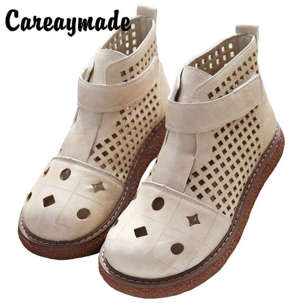 careaymade-spring retro high sandals women's big head hole shoes slope heel thick soled hollow cool boots mesh, Black
careaymade-spring retro high sandals women's big head hole shoes slope heel thick soled hollow cool boots mesh, Black