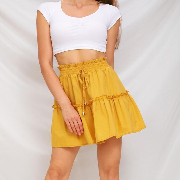 skirts summer women's cupcake skirt solid color casual elastic waist bow pleated mini dress loose ladies girls streetwear korean style, Black
skirts summer women's cupcake skirt solid color casual elastic waist bow pleated mini dress loose ladies girls streetwear korean style, Black