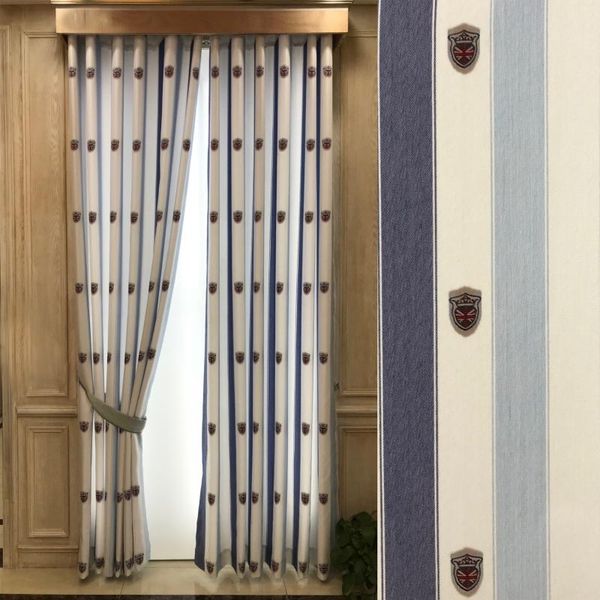curtain & drapes modern children's cartoon blue shield stripes boy room blackout curtains custom for living dining bedroom
curtain & drapes modern children's cartoon blue shield stripes boy room blackout curtains custom for living dining bedroom