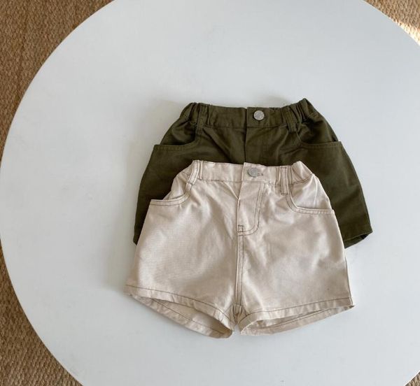 style girls boys shorts summer cotton fashion kids, Black