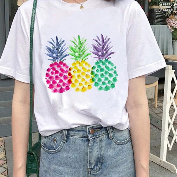 women's t-shirt 2021 summer pineapple fruit print cartoon tshirt ulzzang harajuku t shirt 90's girls short sleeve femme, White
women's t-shirt 2021 summer pineapple fruit print cartoon tshirt ulzzang harajuku t shirt 90's girls short sleeve femme, White