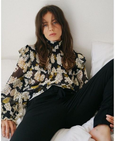 women's blouses & shirts 100% silk brand fashion women luxury vintage spring autumn pleated flower bud collar high neck long sleeve shi, White
women's blouses & shirts 100% silk brand fashion women luxury vintage spring autumn pleated flower bud collar high neck long sleeve shi, White