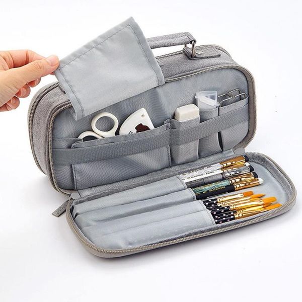 pencil case sturdy 5 compartments canvas office storage organizer for students the ability to store and organize up 30-50 pen bags
pencil case sturdy 5 compartments canvas office storage organizer for students the ability to store and organize up 30-50 pen bags