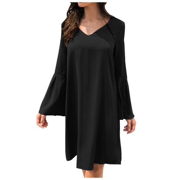 casual dresses winter women loose dress soild long sleeve v neck elegant mini for clothing vestidos de verano 2021, Black;gray
casual dresses winter women loose dress soild long sleeve v neck elegant mini for clothing vestidos de verano 2021, Black;gray