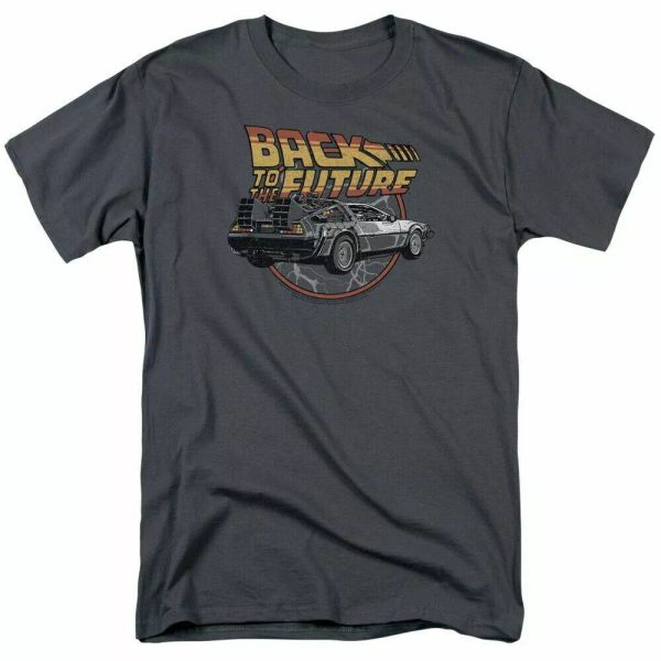 back to the future time machine t shirt mens licensed retro movie tee charcoal, White;black
back to the future time machine t shirt mens licensed retro movie tee charcoal, White;black