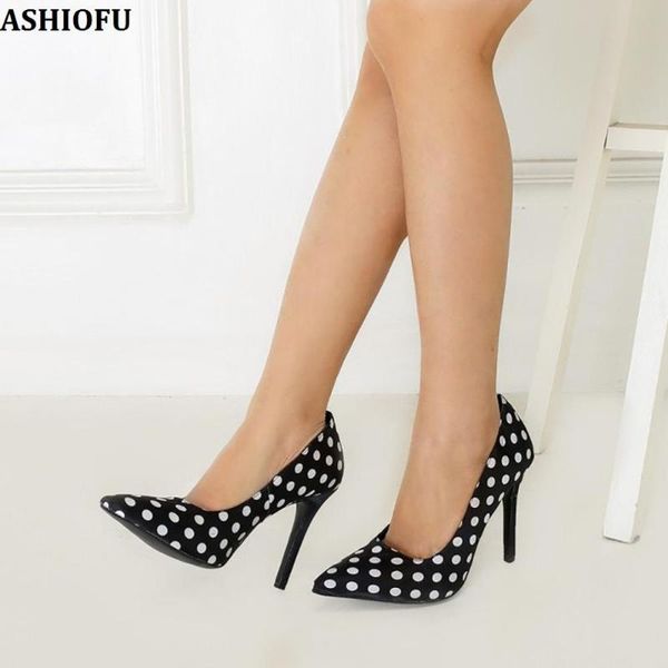 dress shoes ashiofu handmade womens high heel pumps white-dots slip-on party prom pointed-toe evening fashion court, Black
dress shoes ashiofu handmade womens high heel pumps white-dots slip-on party prom pointed-toe evening fashion court, Black