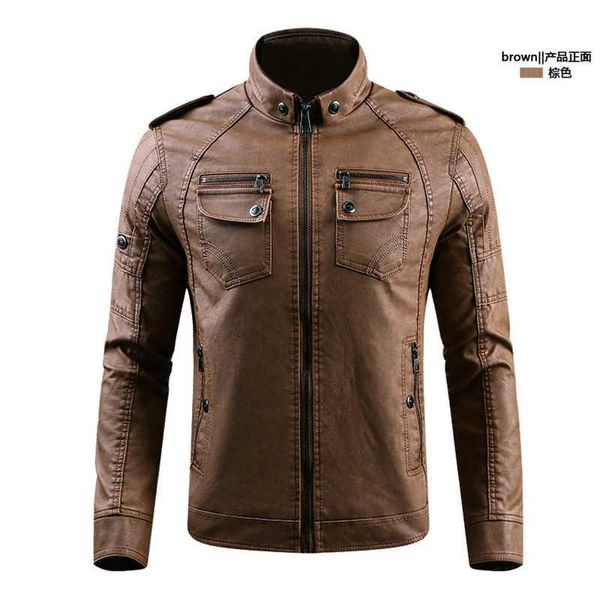 men's jackets coat 2021 winter faux pu leather mans jacket long sleeve fur clothing fleece stand tie male, Black;brown
men's jackets coat 2021 winter faux pu leather mans jacket long sleeve fur clothing fleece stand tie male, Black;brown