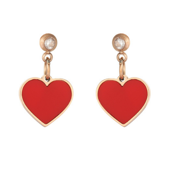 stud 316l stainless steel small red heart female love temperament earrings simple and compact titanium no fade, Golden;silver
stud 316l stainless steel small red heart female love temperament earrings simple and compact titanium no fade, Golden;silver