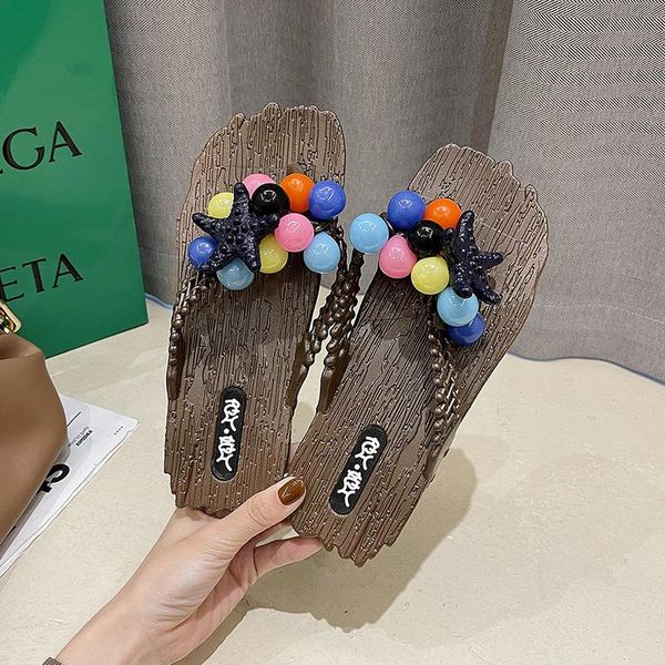 slippers korean fashion beaded clip toe indoor non-slip flat outdoor open vacation beach flip flops casual sandals, Black
slippers korean fashion beaded clip toe indoor non-slip flat outdoor open vacation beach flip flops casual sandals, Black