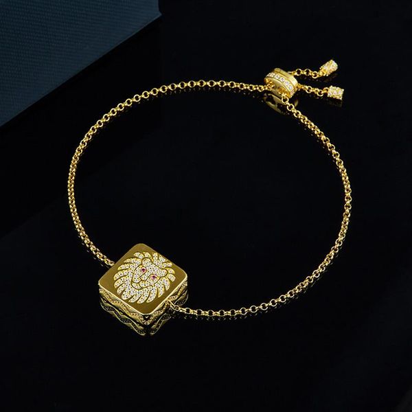 link, chain punk leo bracelet for women gold color geometric square zirconia lion bracelets party hip jewelry zk30, Black
link, chain punk leo bracelet for women gold color geometric square zirconia lion bracelets party hip jewelry zk30, Black
