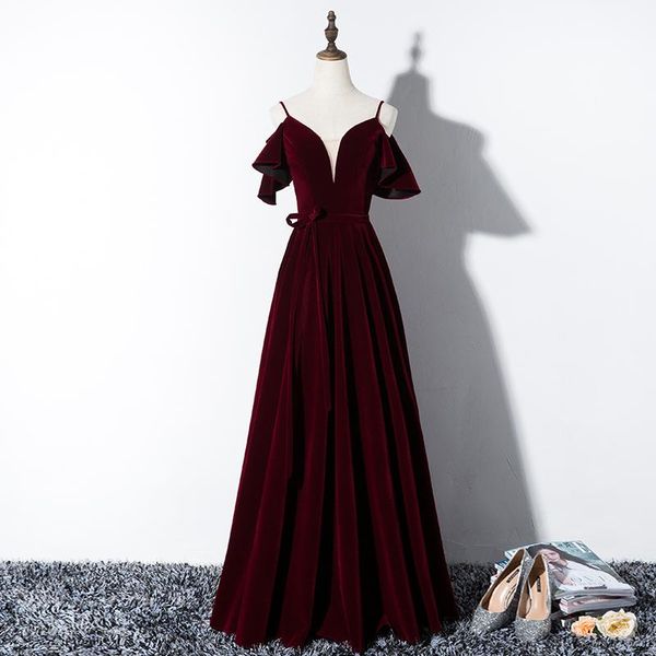 party dresses wine red evening dress a-line velour spaghetti strap floor length plus sizes prom gown vestido longo festa for bride, White;black
party dresses wine red evening dress a-line velour spaghetti strap floor length plus sizes prom gown vestido longo festa for bride, White;black