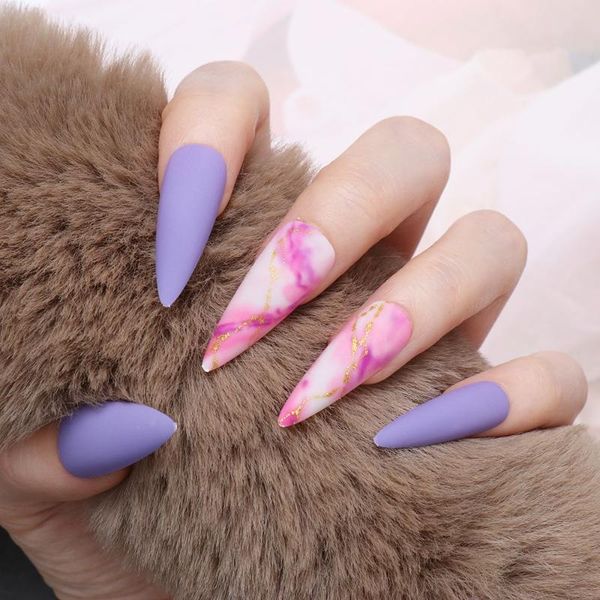 false nails women elegant purple nail art jelly gum ballet tip pointed fake gradient color, Red;gold
false nails women elegant purple nail art jelly gum ballet tip pointed fake gradient color, Red;gold