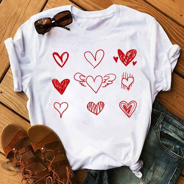 women's t-shirt red heart print t shirt fashion women love summer female short sleeve tee shirts ladies graphic cute tshirt, White
women's t-shirt red heart print t shirt fashion women love summer female short sleeve tee shirts ladies graphic cute tshirt, White