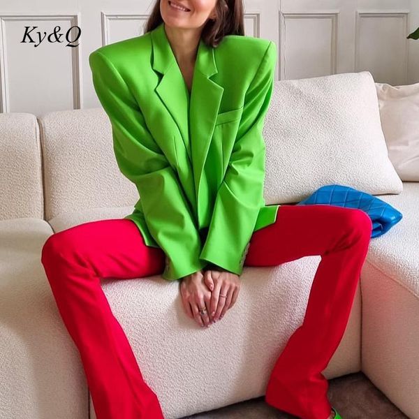 women's suits & blazers 2021 spring autumn oversize green blazer jacket women casual long sleeve shoulder pad work suit coat office lad, White;black
women's suits & blazers 2021 spring autumn oversize green blazer jacket women casual long sleeve shoulder pad work suit coat office lad, White;black