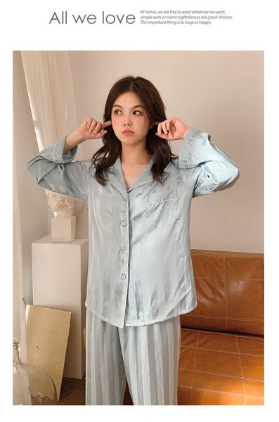 women's sleepwear pyjama pour femme 2021 fashion striped pajamas women silk satin spring summer sleepwear pijamas loose homewear 2 pcs, Black;red
women's sleepwear pyjama pour femme 2021 fashion striped pajamas women silk satin spring summer sleepwear pijamas loose homewear 2 pcs, Black;red