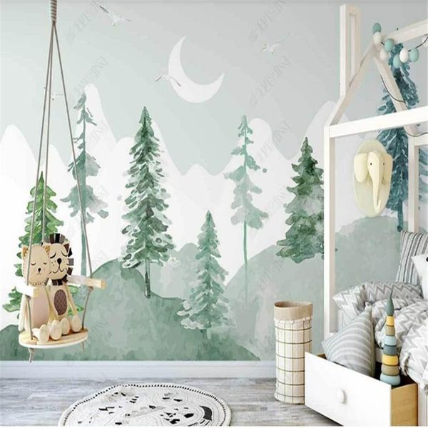 wallpapers nordic hand-painted small fresh woods children's room wallpaper interior background wall papers home decor mural papel de pa
wallpapers nordic hand-painted small fresh woods children's room wallpaper interior background wall papers home decor mural papel de pa