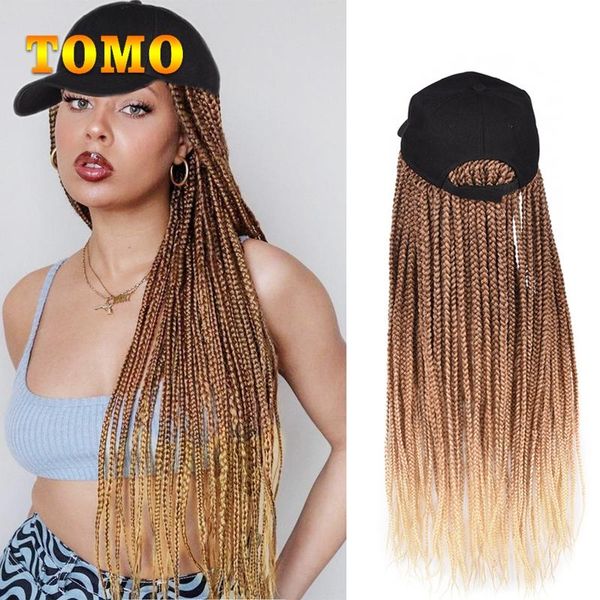 synthetic wigs tomo braids wig hat baseball cap with 24inch long braiding hair heat resistant ombre colorful box for girls, Black
synthetic wigs tomo braids wig hat baseball cap with 24inch long braiding hair heat resistant ombre colorful box for girls, Black