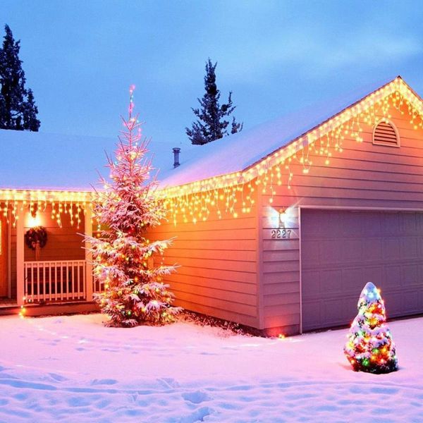 strings 12 pcs 4*0.6m curtain icicle led string fairy lights garlands christmas outdoor xmas tree holiday party home decorative light
strings 12 pcs 4*0.6m curtain icicle led string fairy lights garlands christmas outdoor xmas tree holiday party home decorative light