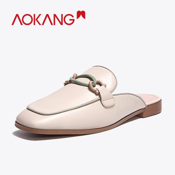 slippers aokang spring woman genuine leather mules shoes women outdoor female square toe casual, Black
slippers aokang spring woman genuine leather mules shoes women outdoor female square toe casual, Black