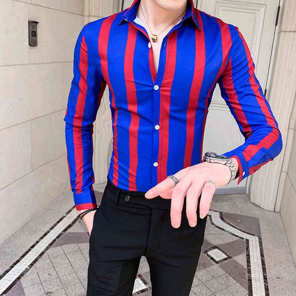 men's casual shirts long-sleeve male shirt with stripes, slim for fall in a men's club dress 1i1l, White;black
men's casual shirts long-sleeve male shirt with stripes, slim for fall in a men's club dress 1i1l, White;black