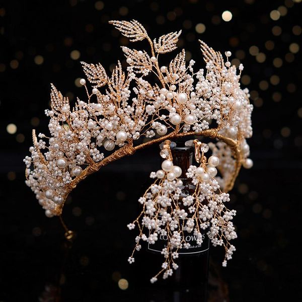 hair clips & barrettes trend luxury crown wedding bridal tiara diadema pearl headband crowns jewelry gold color accessories women headpiece, Golden;silver
hair clips & barrettes trend luxury crown wedding bridal tiara diadema pearl headband crowns jewelry gold color accessories women headpiece, Golden;silver