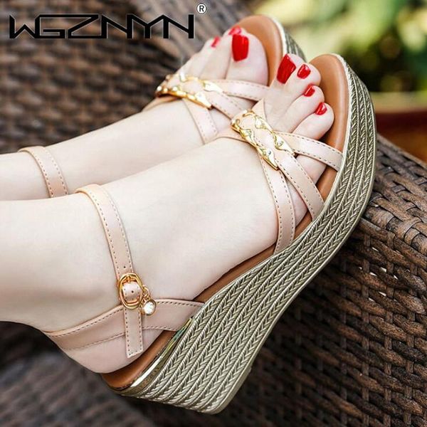 sandals women's gladiator female genuine leather shoes platform high heels summer ladies cool beach flip flop 35-40, Black
sandals women's gladiator female genuine leather shoes platform high heels summer ladies cool beach flip flop 35-40, Black