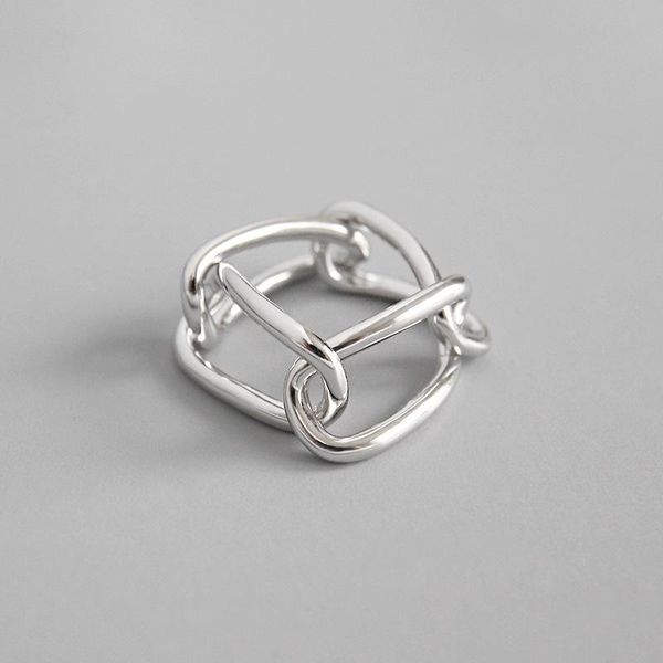 cluster rings authentic s925 sterling silver fine jewelry women open geometry ins simple chain square buckle j495, Golden;silver
cluster rings authentic s925 sterling silver fine jewelry women open geometry ins simple chain square buckle j495, Golden;silver