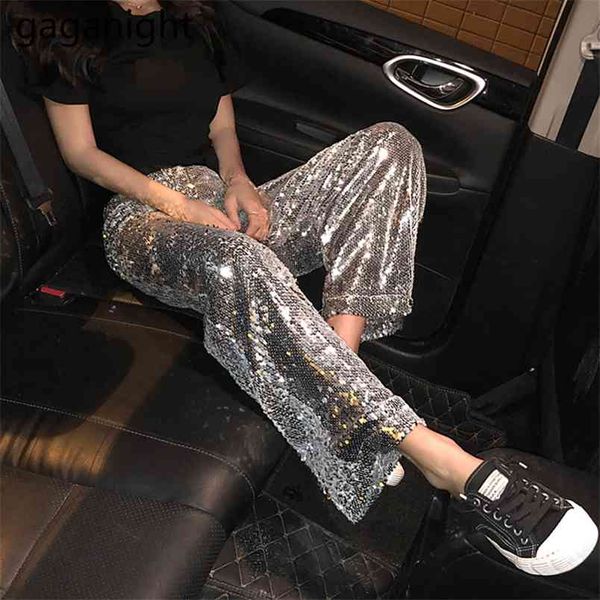 women sequined wide leg pants christmas elastic high waist silver party ladies trousers night club bling bottom 210601, Black;white
women sequined wide leg pants christmas elastic high waist silver party ladies trousers night club bling bottom 210601, Black;white
