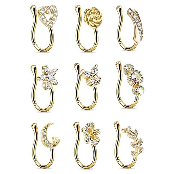 earrings & necklace faux septum piercing fake nose hoop rings stainless steel lip ear face non clip for women girl, Silver
earrings & necklace faux septum piercing fake nose hoop rings stainless steel lip ear face non clip for women girl, Silver