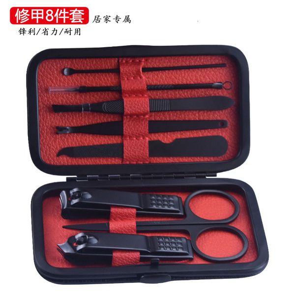 dazzle 8 pieces set black clippers nail scissors beauty manicure tools gift 
dazzle 8 pieces set black clippers nail scissors beauty manicure tools gift