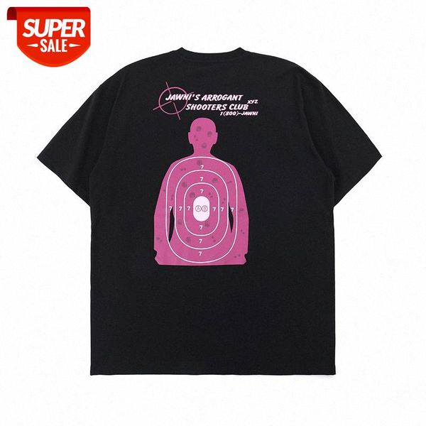 xia gaojie printed short-sleeved t-shirt street hipster fun human gun target tee men and women #zt0p, White;black
xia gaojie printed short-sleeved t-shirt street hipster fun human gun target tee men and women #zt0p, White;black