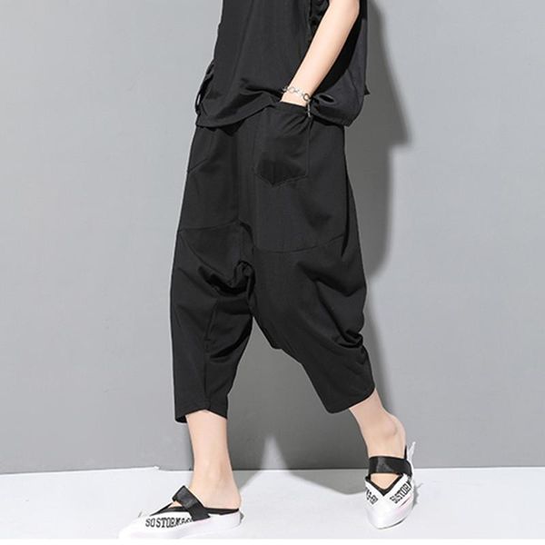 women's jumpsuits & rompers fashion tide high waist pleated asymmetrical three quarter loose pants female pocket summer trousers wg9551, Black;white
women's jumpsuits & rompers fashion tide high waist pleated asymmetrical three quarter loose pants female pocket summer trousers wg9551, Black;white