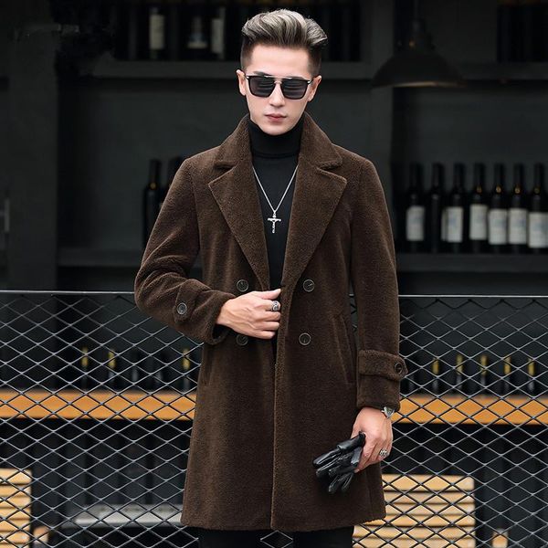 men's trench coats cashmere granular coat men winter fashion long lapel overcoat sheepskin high quality, Tan;black
men's trench coats cashmere granular coat men winter fashion long lapel overcoat sheepskin high quality, Tan;black