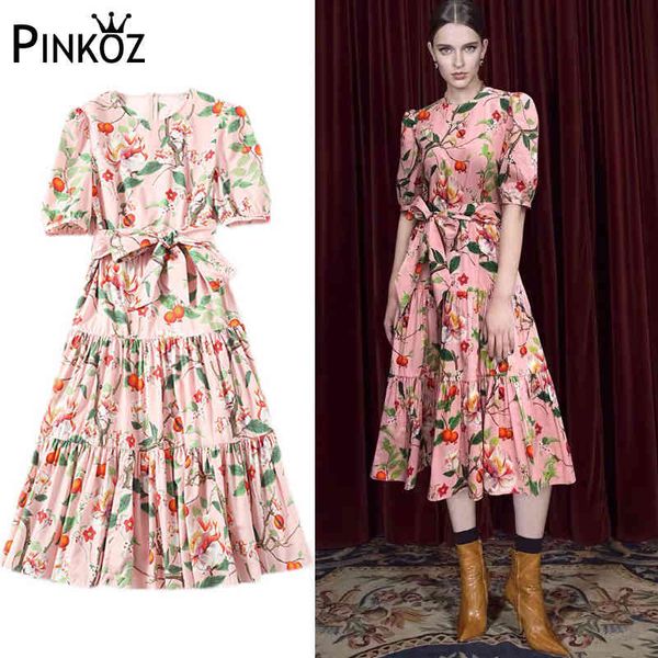 designer fashion celebrity dress summer elegant pink flower print lantern sleeve ruffles midi party 2xl 210421, Black;gray
designer fashion celebrity dress summer elegant pink flower print lantern sleeve ruffles midi party 2xl 210421, Black;gray